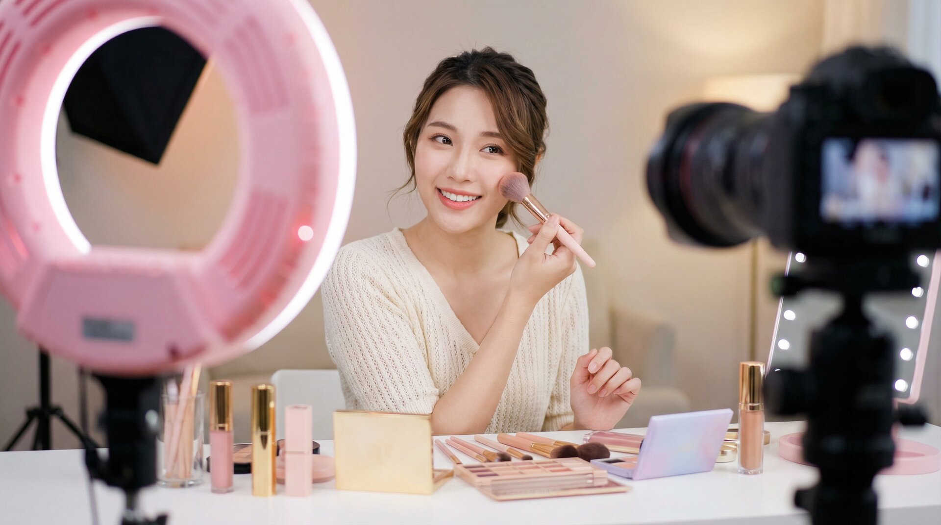 黄色仓库美妆视频教程